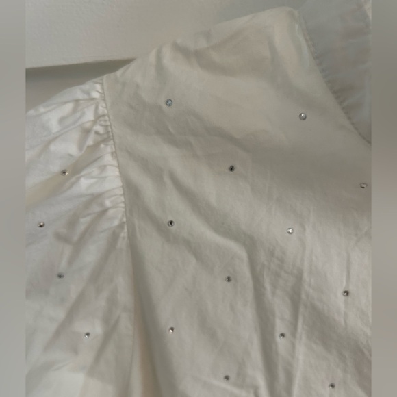 Essential Antwerp Popeline with White Rhinestones shirt dress - Picture 6 of 10